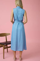 Wren Sleeveless Chambray Dress