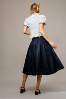 THE HARPER Polka Dot Smocked Top