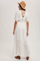 Lace V-neck Maxi Dress