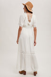 Lace V-neck Maxi Dress