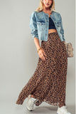 LEOPARD PRINT MAXI SKIRT