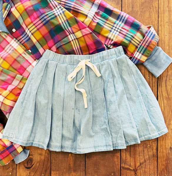 Flirty Denim Skort