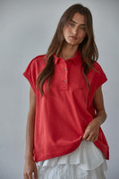 CHERRY POP POLO TOP