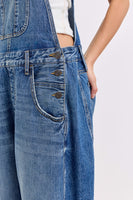Clair Barrel Overalls MEDIUM WASH