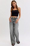 High Rise Wide Leg with Back Welt Pockets (CELLO)