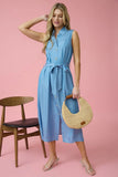 Wren Sleeveless Chambray Dress