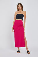 BREEZY SOLID MAXI SKIRT