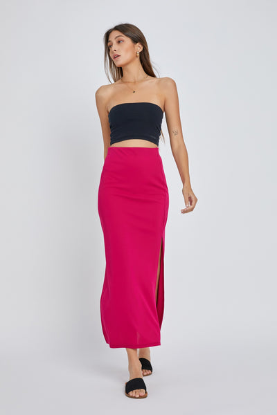BREEZY SOLID MAXI SKIRT