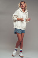 Oversized Hoodie w Vintage Washed