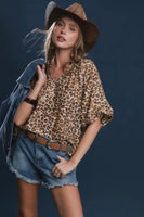 WILD & FREE Bubble Sleeve Top