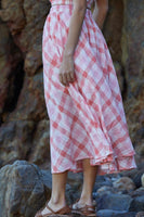 ROSEY Gingham Midi Skirt