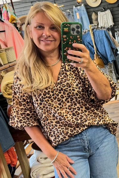 WILD & FREE Bubble Sleeve Top