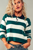 TIMELESS STRIPED LONG SLEEVE POLO