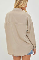 Mello Mood Oversized Button Down Tencel Top