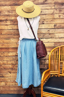 Mason Chambray Denim Skirt