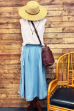 Mason Chambray Denim Skirt