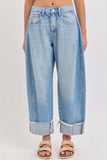 Barrel Leg Jeans with Cuff (CELLO)