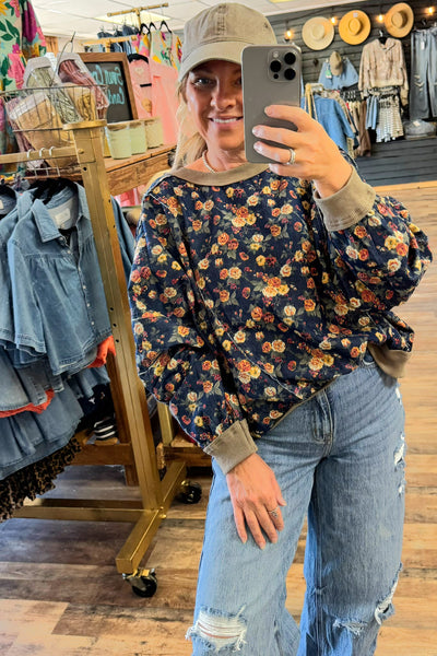 🌼 THE ROSEWOOD DENIM PREP PULLOVER WITH FREE BALL CAP