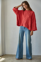 THE WILLOW COVE SWEATER (RED)