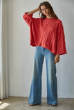 THE WILLOW COVE SWEATER (RED)